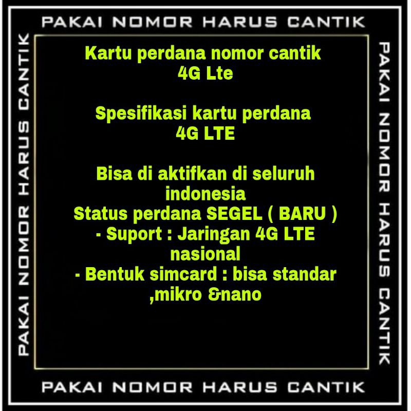 NOMOR CANTIK SIMPATI 8888