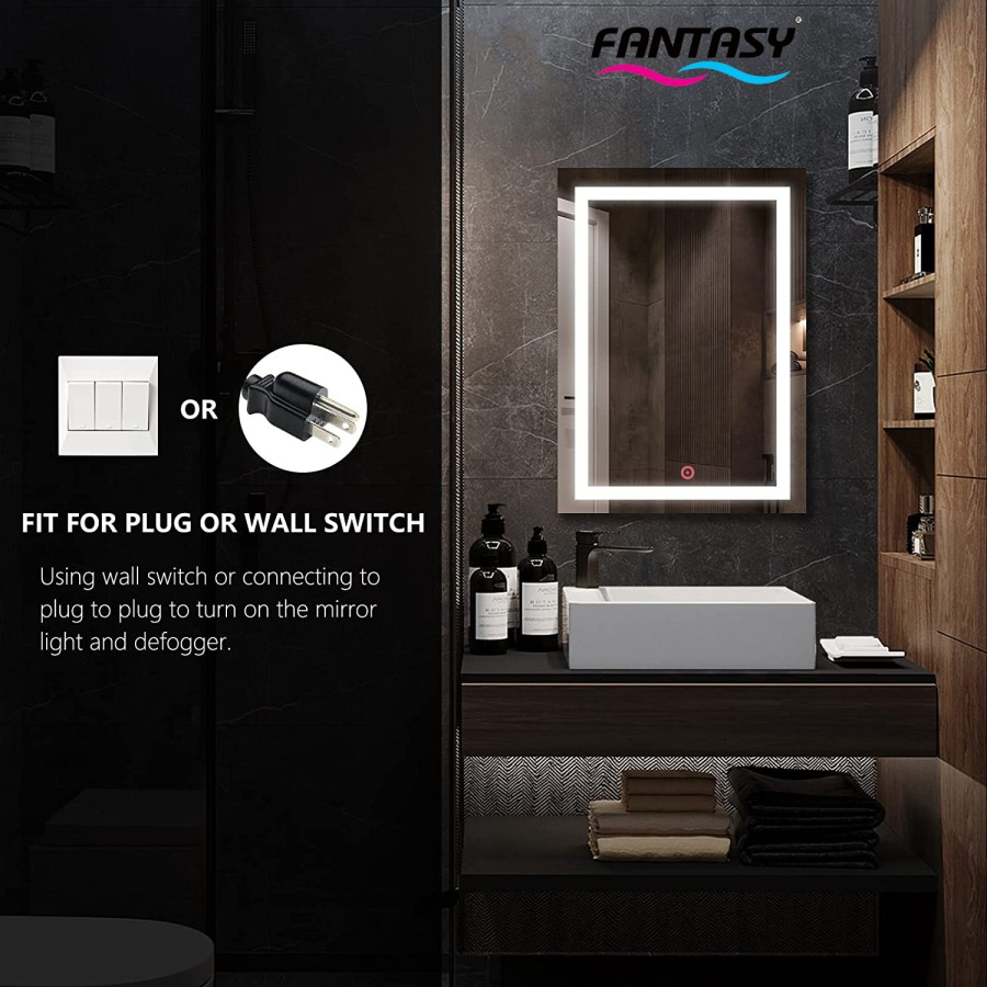 Fantasy Mirror LED Touch Screen Cermin Rias Cermin LED 60x80