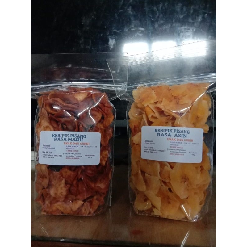 

keripik pisang rasa madu dan asin