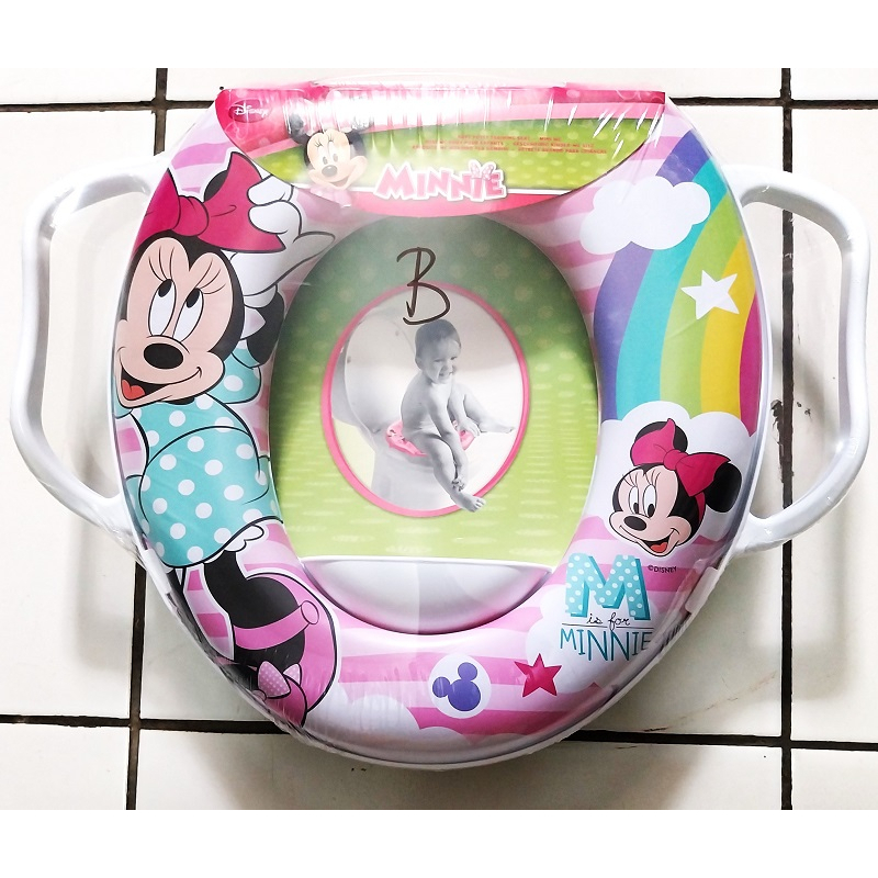 Potty Seat With Handle ( Alas Dudukan Kloset Anak Bayi-Baby Toilet Training-Closet Pad Batita )