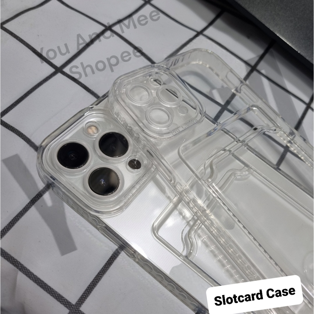 SLOTCARD Soft Case BENING Huawei Nova 5T / Nova 3i / P30Lite / Y5 2018 / HONOR 20 /Honor 7S Casing Slot Tempat Kartu CARD Softcase CLEAR Airbag Four Air bag Silicone Kondom Karet TPU Plastik Plastic warna Transparant Transparent 3 i 5 T P30 Lite 4G 5G 7 S