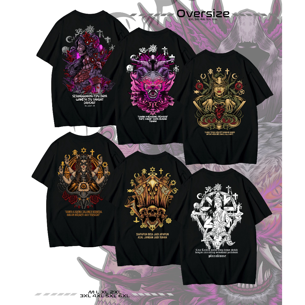 KAOS PLURALISME OVERSIZE | KAOS SATANIC VOLT BAJU BIG SIZE JUMBO DISTRO KAOS PAKAIAN PRIA