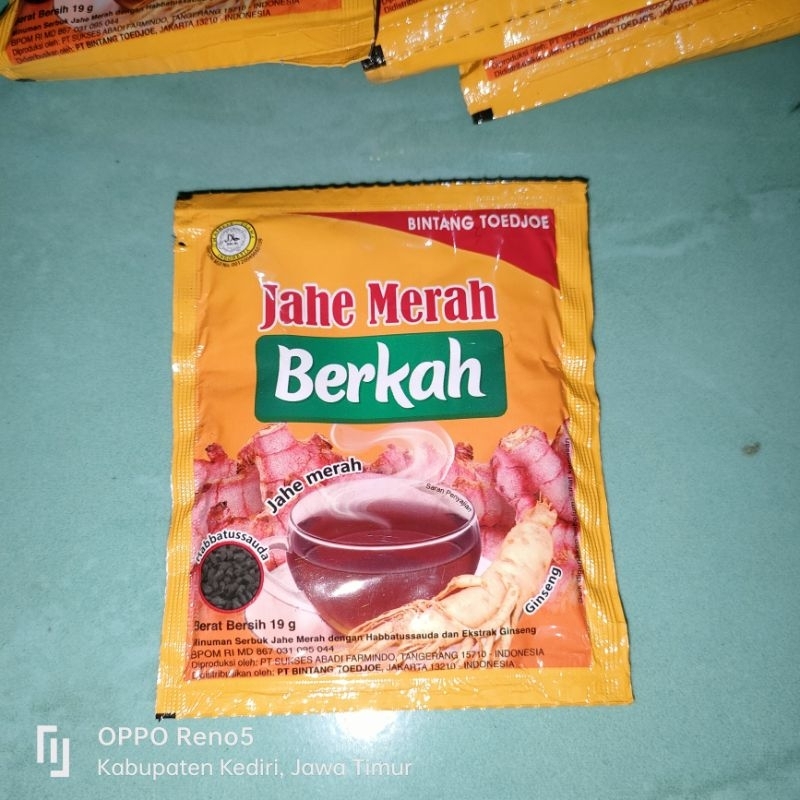 Bejo Jahe merah Berkah Sachet 19g
