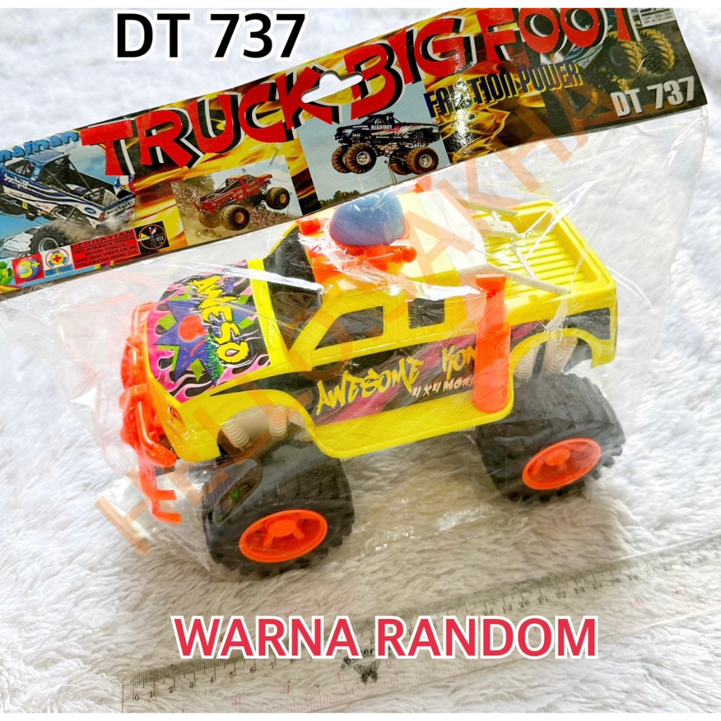 MAINAN DT 737 TRUCK BIG FOOT TRUK MOBIL MOBILAN BAN BESAR JEEP UKURAN BESAR GEDE GAGAH