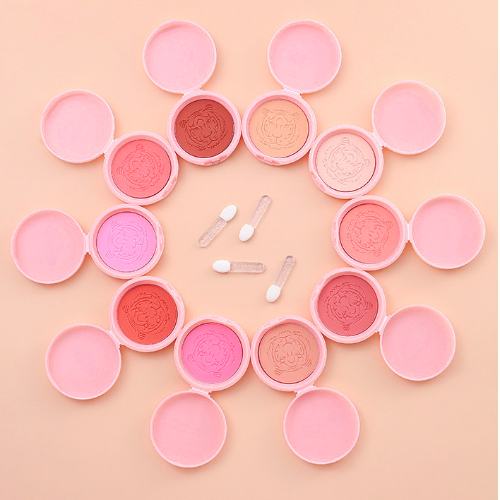 LAMEILA Tiger Blush On Free Kuas Palette Matte Anti Air Tahan Lama LA221 5186