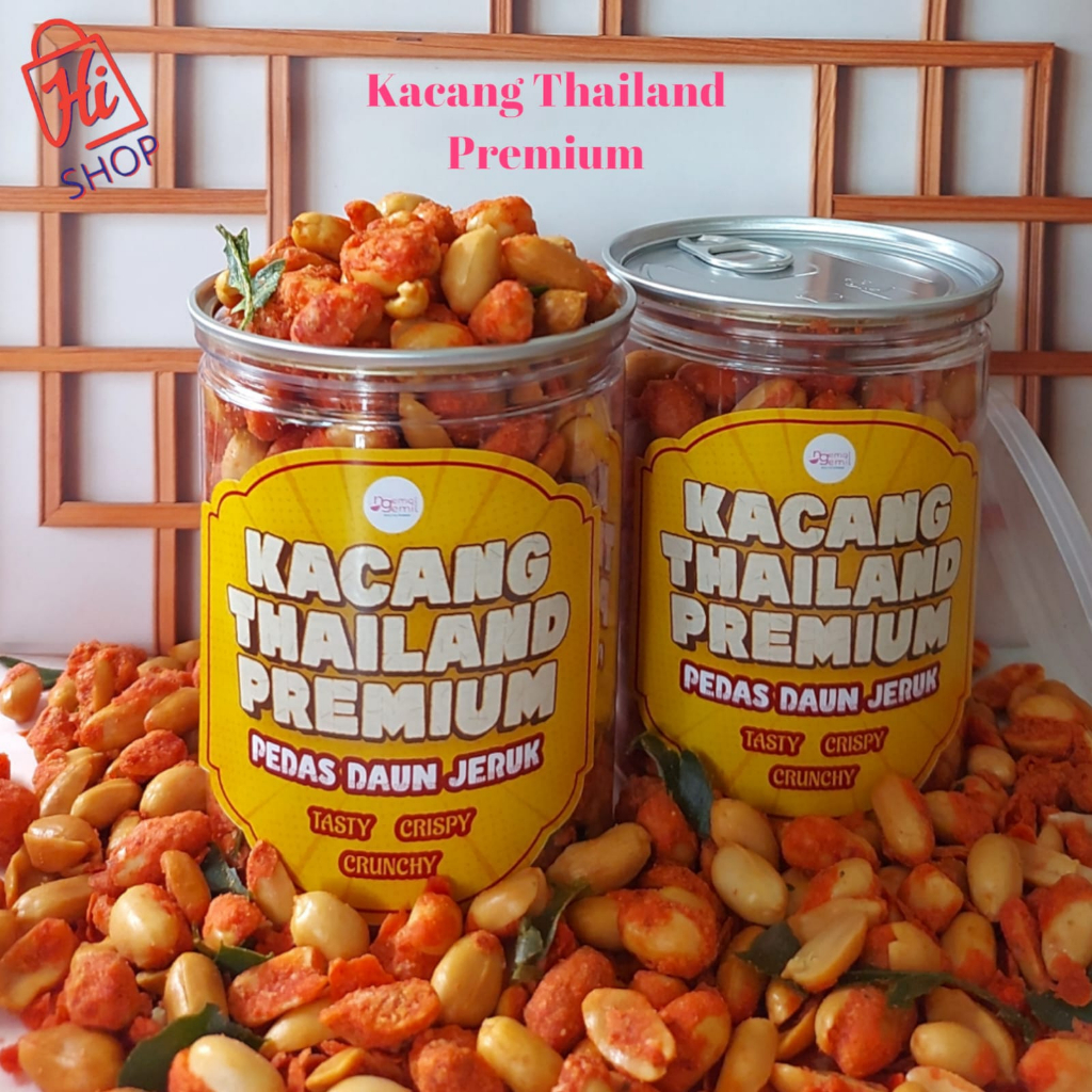 

Can Kacang Thailand Pedas Manis Crispy Daun Jeruk Kualitas Premium