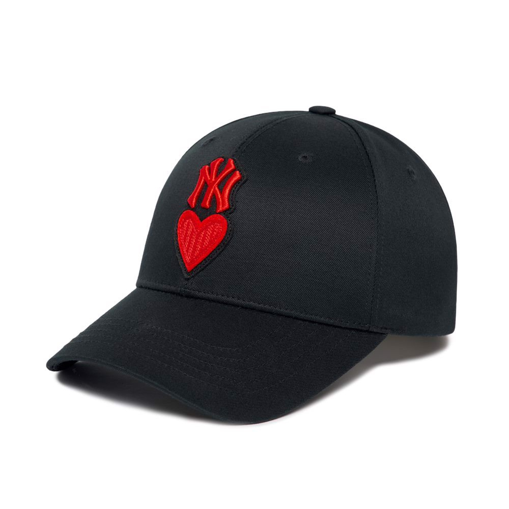 MLB NY Yankees Heart Unstructured Ball Cap Black/Red