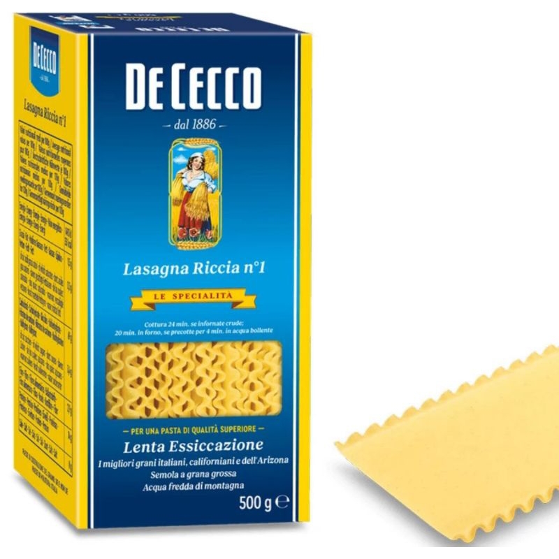 

de cecco lasagna pasta 500gr