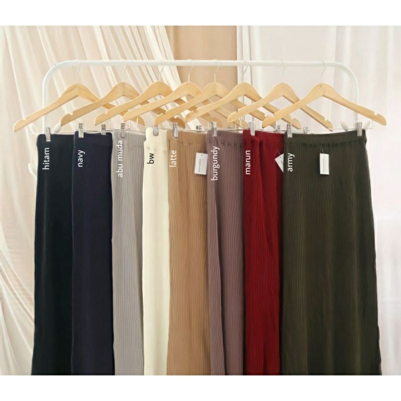 Rok Span Rajut Premium Bisa COD Halus Panjang Tebal Semi Rajut