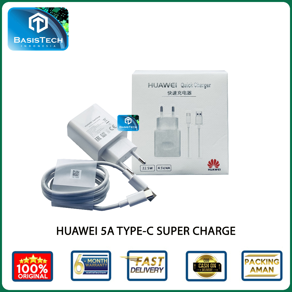 CHARGER HUAWEI 22.5W TYPE C 4A ORIGINAL HIGH QUALITY