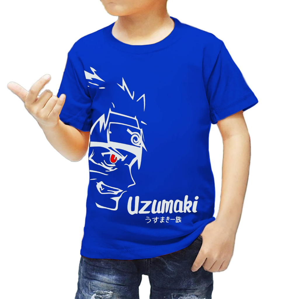 kaos anak laki keren motif UZUMAKI new