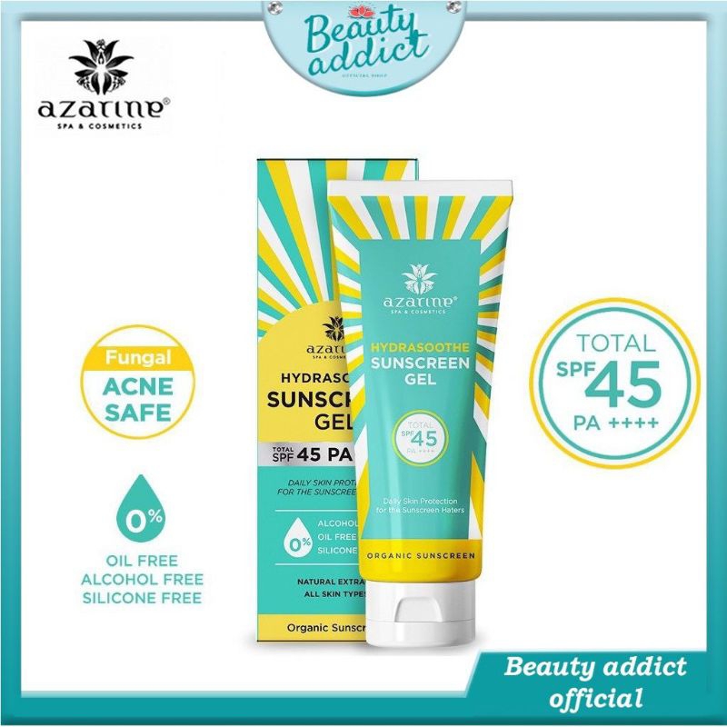 AZARINE Hydrasoothe Sunscreen Gel SPF45 PA++++ 50ml/Azarine Hydra Max-C Sunscreen Serum 40ml