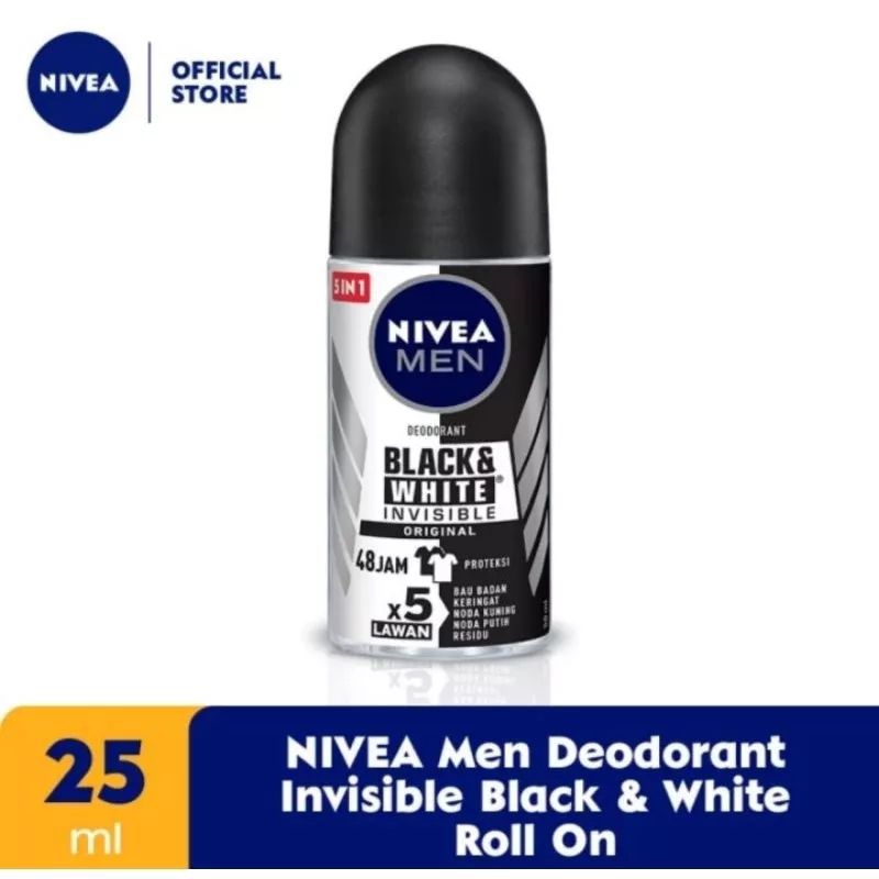 nivea men invisible black and white