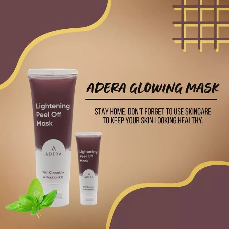 pembersih wajah adera lightening peel off mask