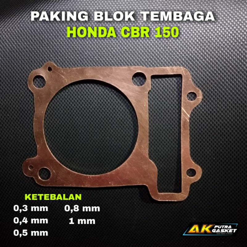 Paking Blok Tembaga CBR 150 / Packing Perpak Gasket Honda CBR 150