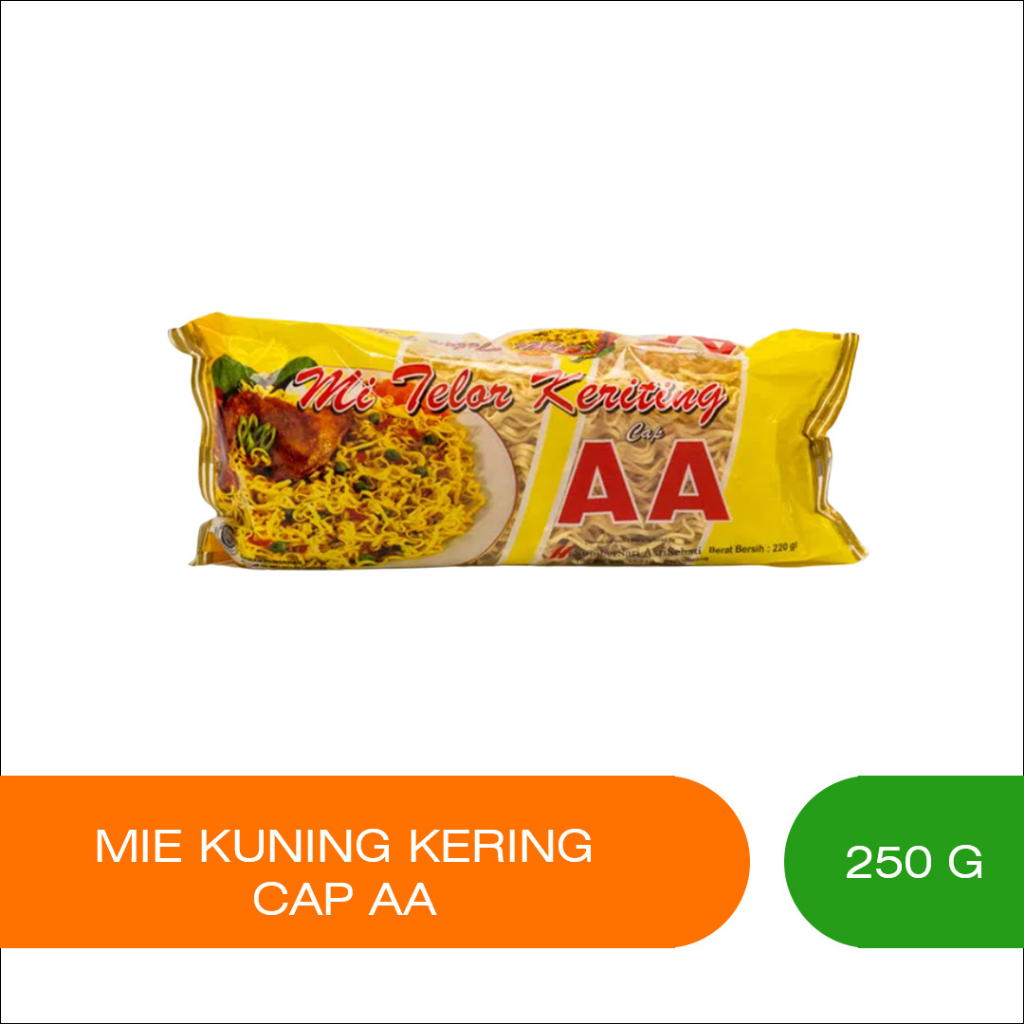 

Mie Kuning Keriting Cap AA - 250 gr