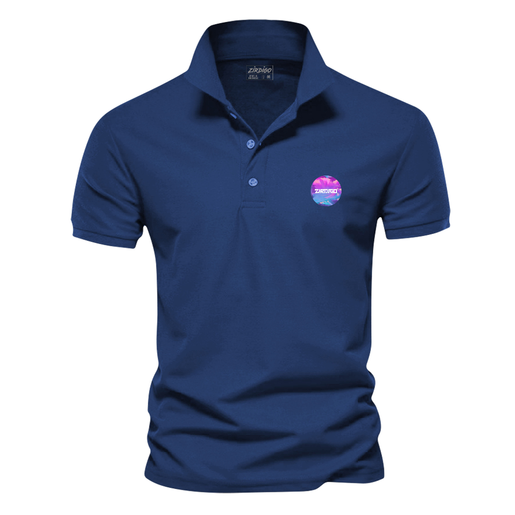 Zirdigo Kaos Polo Shirt Pria Kerah Zirdigo jp logo Sablon Print Quality