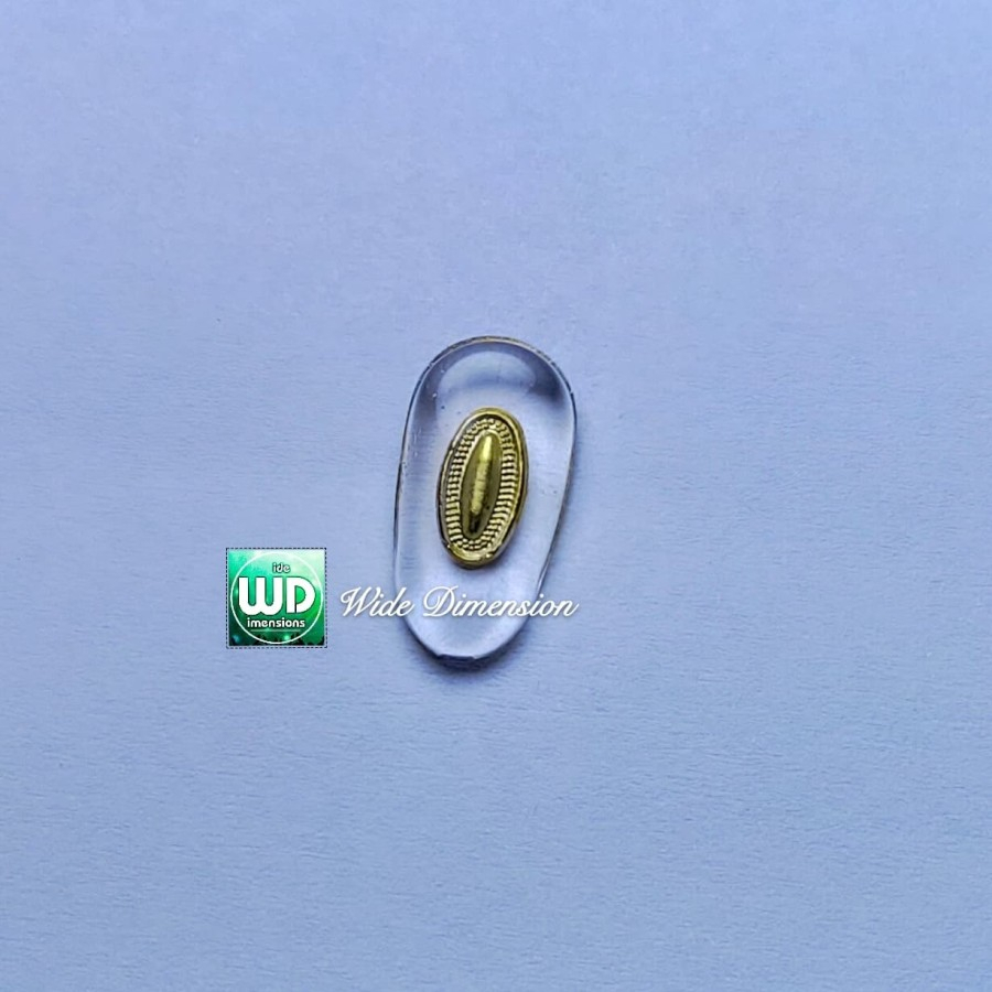 Nose Pad Oval Gold Sun Silver Sun Elegant Screw in13 Tatakan Hidung NosePad Baut Bantalan Hidung Kac