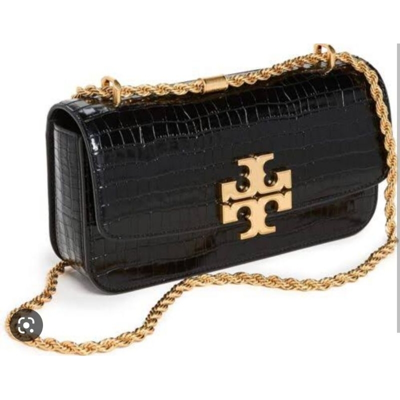 tory burch eleanor clutch croco