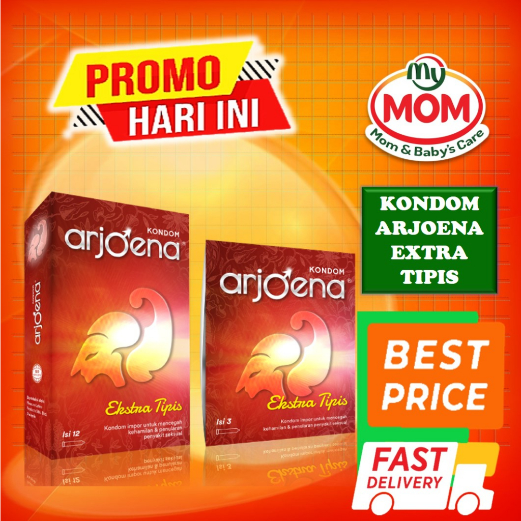 [BPOM] Kondom Arjoena Extra Tipis Isi  3 Pcs / Kondom Arjoena / Kondom Arjuna / Kondom ViVO / MY MOM
