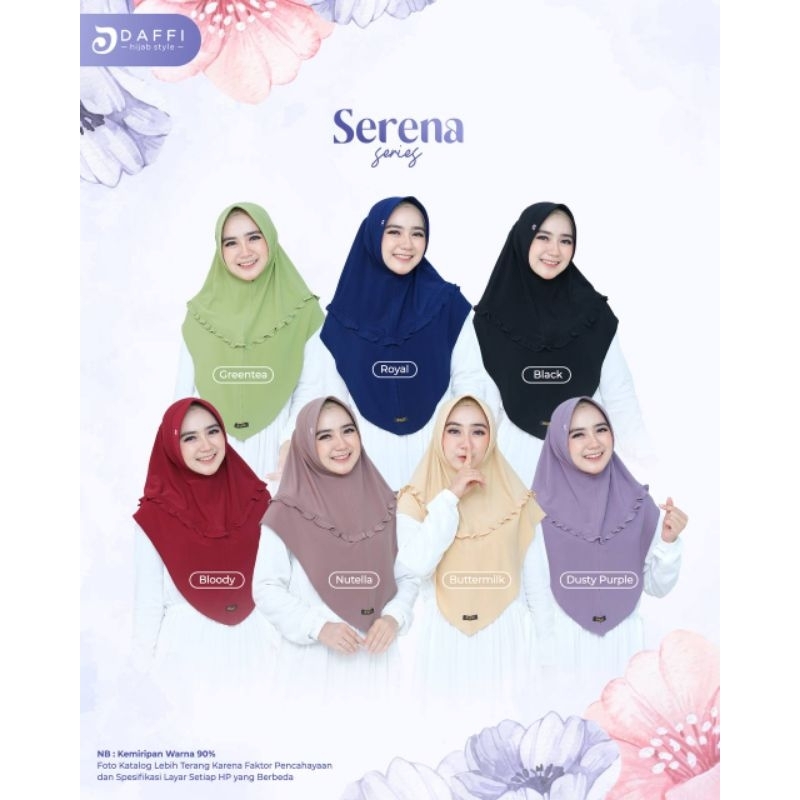 SERENA Best Seller Daffi Hijab  Jilbab Daffi Khimar  Daffi Khimar  Branded Jilbab Terbaru