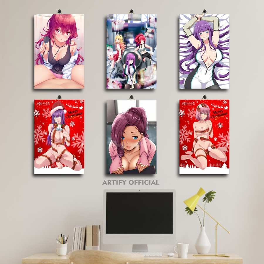 DEKORASI RUANG KAYU FOTO ANIME WAIFU MIRA SUOU 20X30 | POSTER RUANG BESAR KARAKTER ANIME WAIFU MIRA 