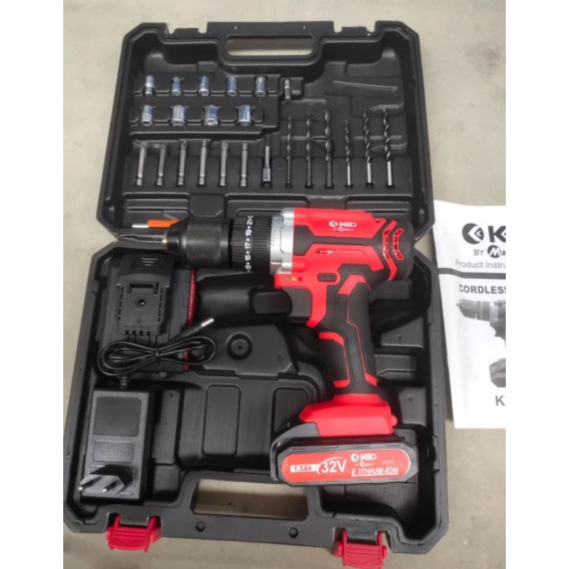 MAILTANK KK12 32VOLT Cordless Drill Bor tembok beton baterai