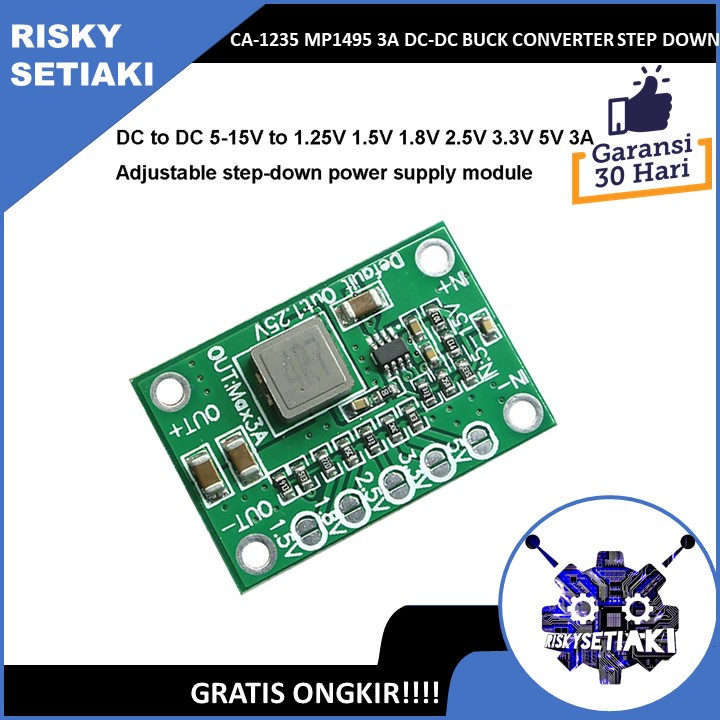 CA-1235 MP1495 3A DC-DC BUCK CONVERTER STEP DOWN SELECTABLE OUTPUT