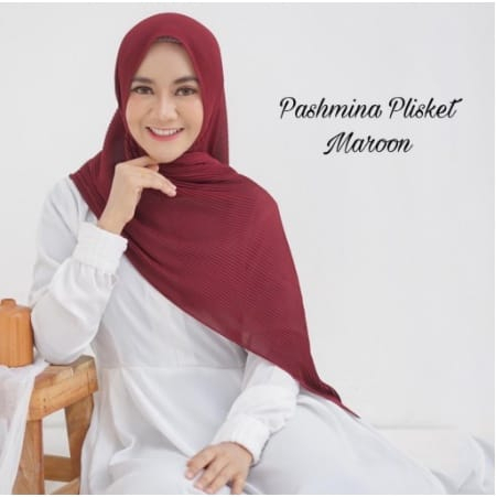 JILBAB PLISKET HIJAB PLISKET PASMINA