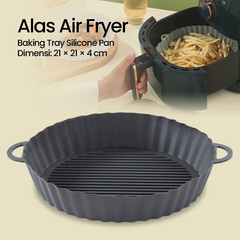 Alas Air Fryer Baking Tray Silicone Pan - M02