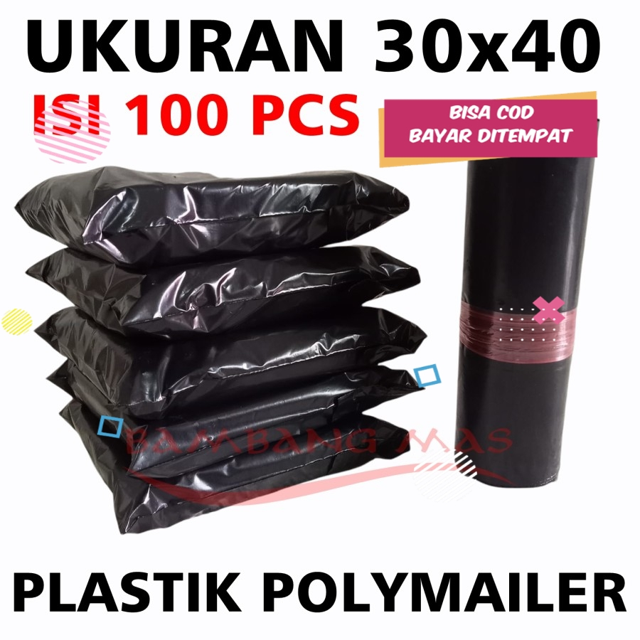 

Plastik Packing Polymailer Import ukuran 30x40cm polimailer 55 Mikron cod