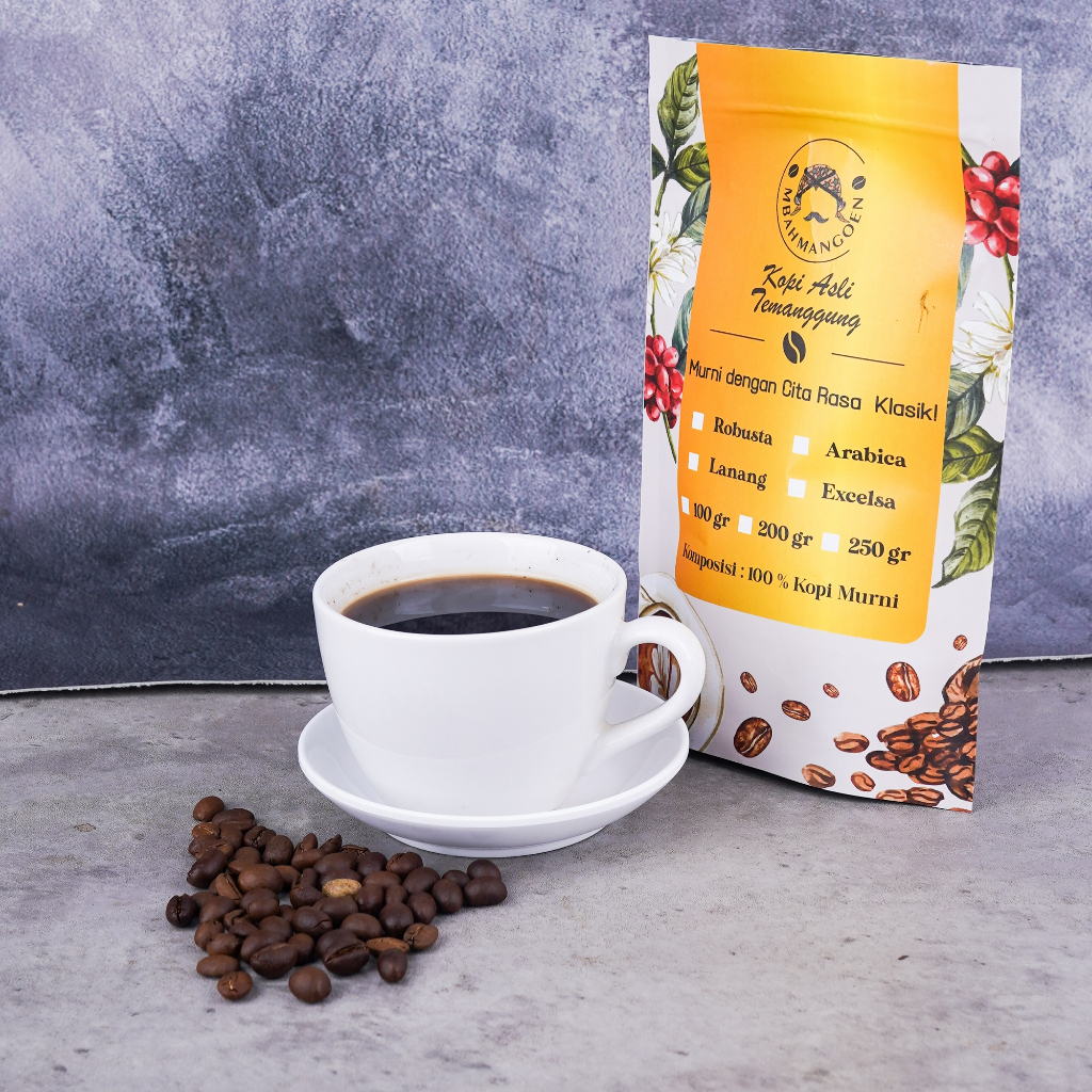 

(Robusta 100 gr) Kopi Bubuk Robusta Murni Temanggung Asli Mbah Mangoen