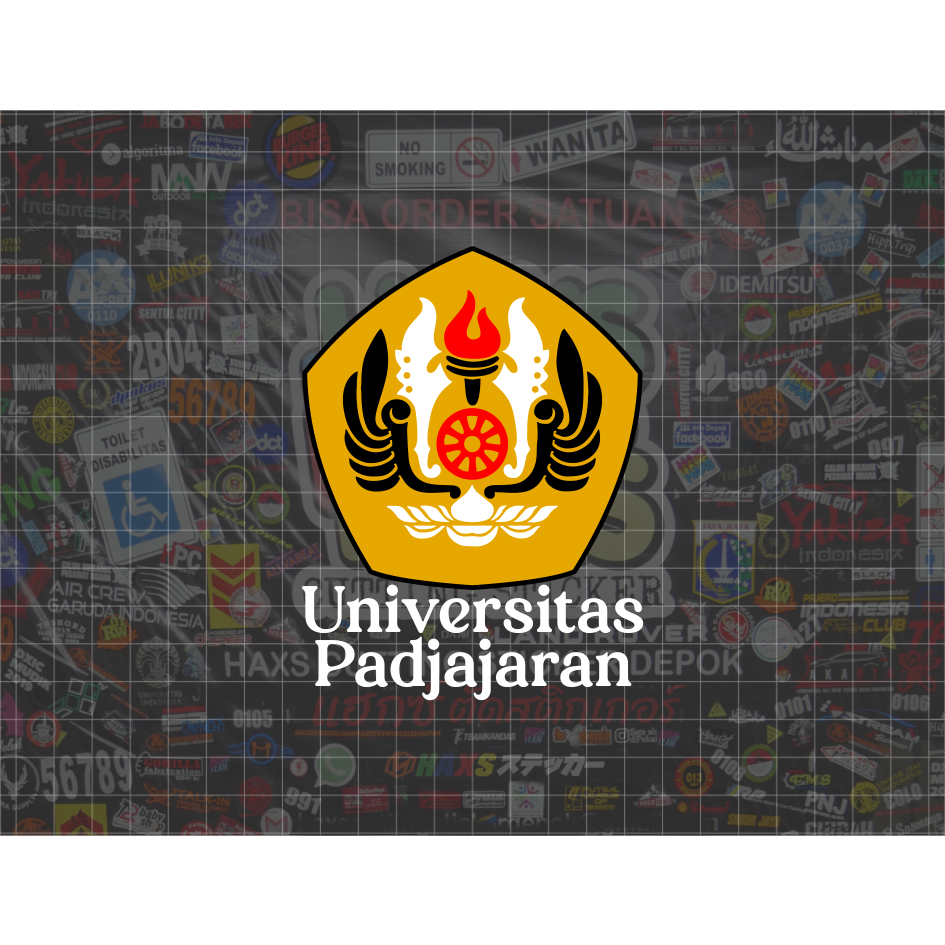 Cutting Sticker Unpad Ukuran 9 x 12 Cm Untuk Mobil