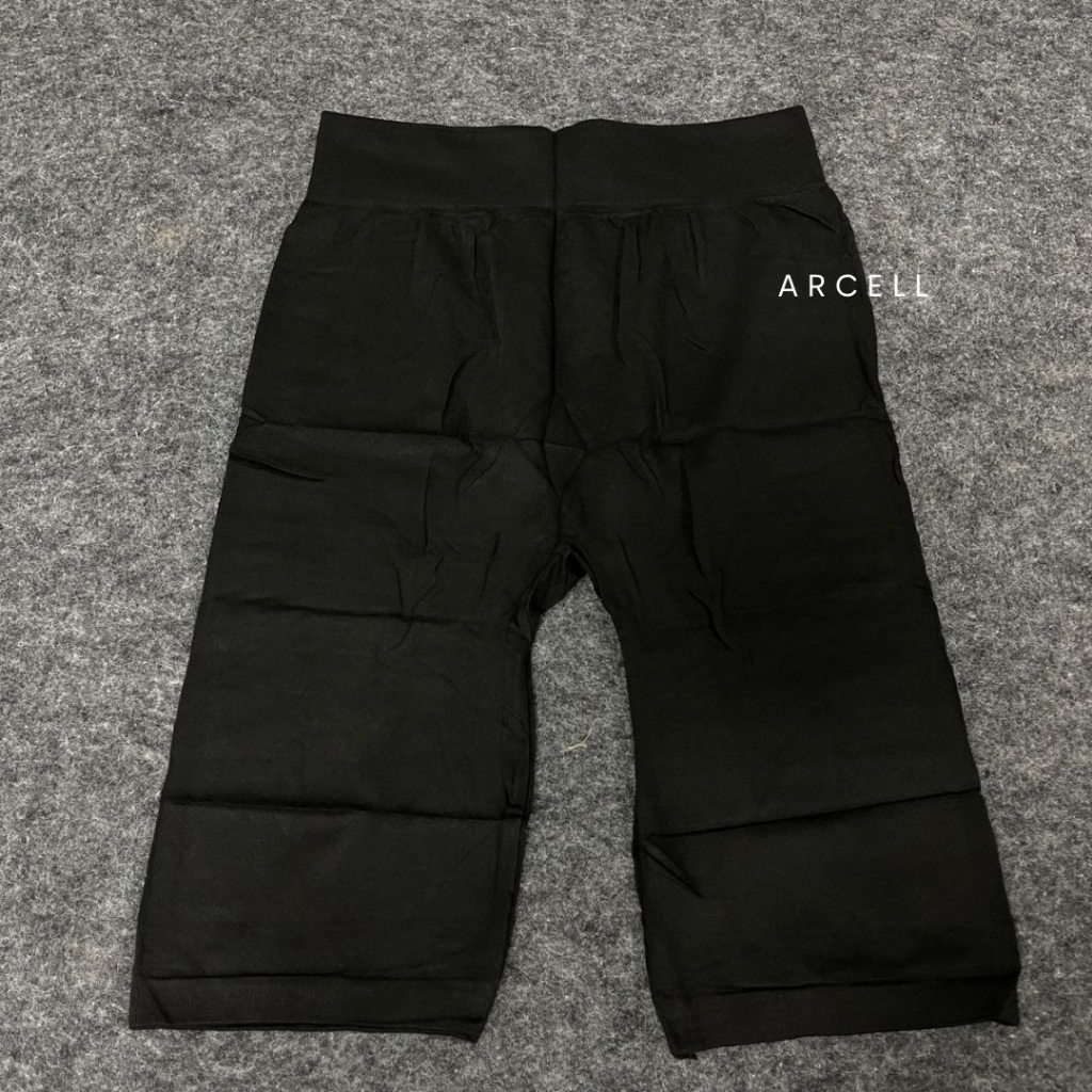 ARCELL - LEGGING BASIC 3/4 BLACK - CELANA WANITA