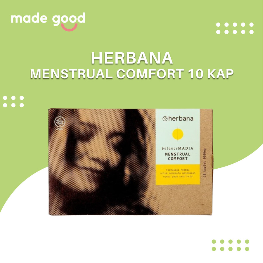 Herbana Balance Madia Menstrual Comfort - 10 Kaplet  Obat Herbal Atasi Nyeri Haid