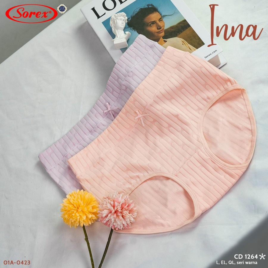 cd celana dalam wanita sorex 1264 motif timbul supersoft maxi