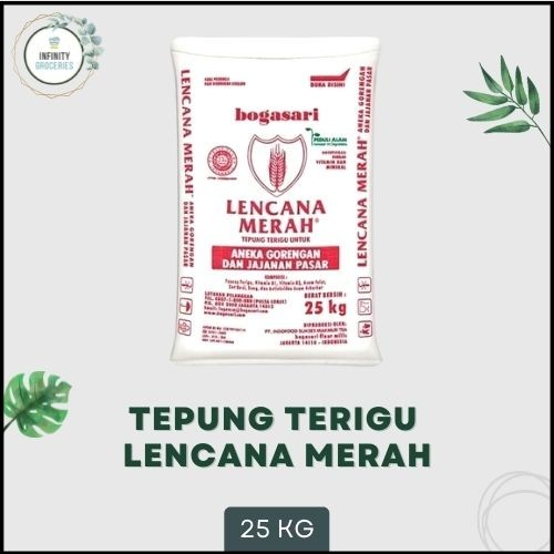 

TEPUNG LENCANA MERAH BOGASARI 25 KG MURAH !