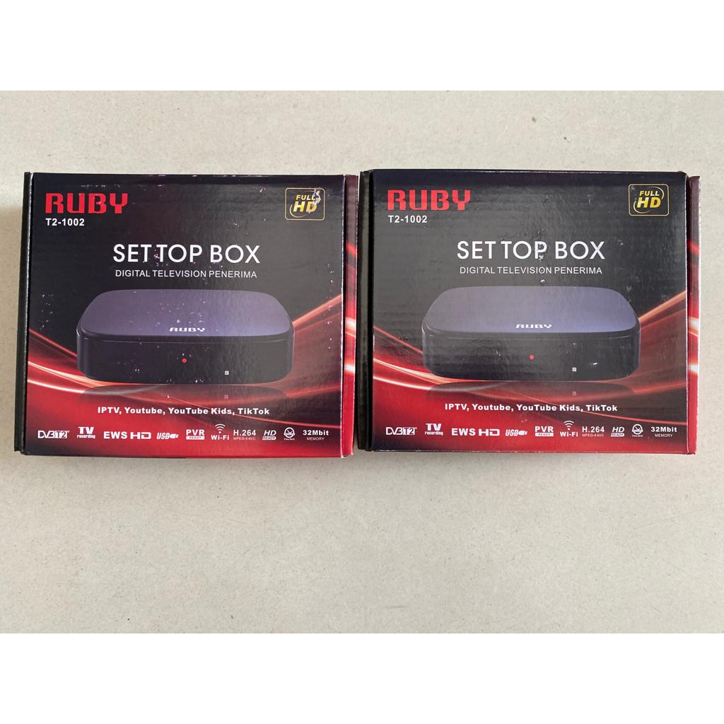STB RUBY T2-1002 / DCOLOR DIGITAL RECEIVER / Set Top Box MURAH