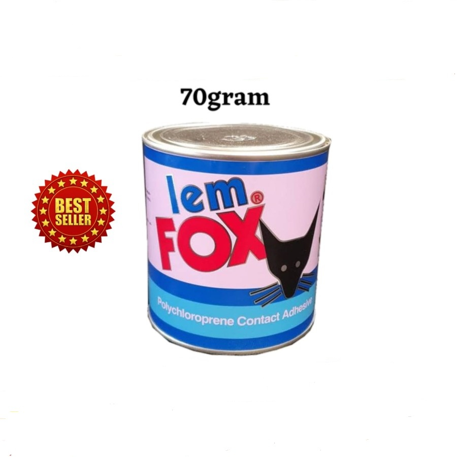 Lem Fox Yunior 70 Gr Kaleng Biru Lem Serbaguna Fox 70 Gram