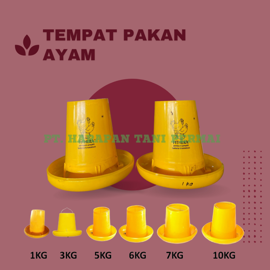 Tempat Pakan Ayam 1kg Medion