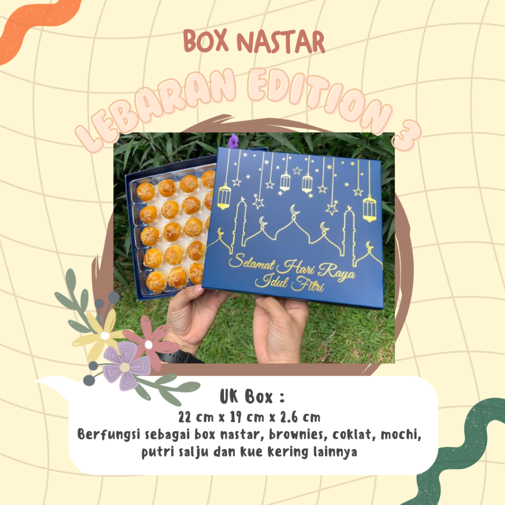 10 SET BOX PACKAGING KOTAK KUE NASTAR LAPIS LEGIT MINI KRAFT BOX DUS PACKAGING KARTON BOX TIPE 2