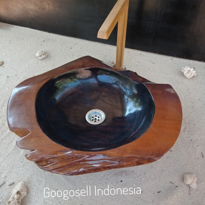 Wastafel cuci tangan wood teak/wastafel unik/wastafel kamar mandi bukan merek CLASSICA ITALIANO