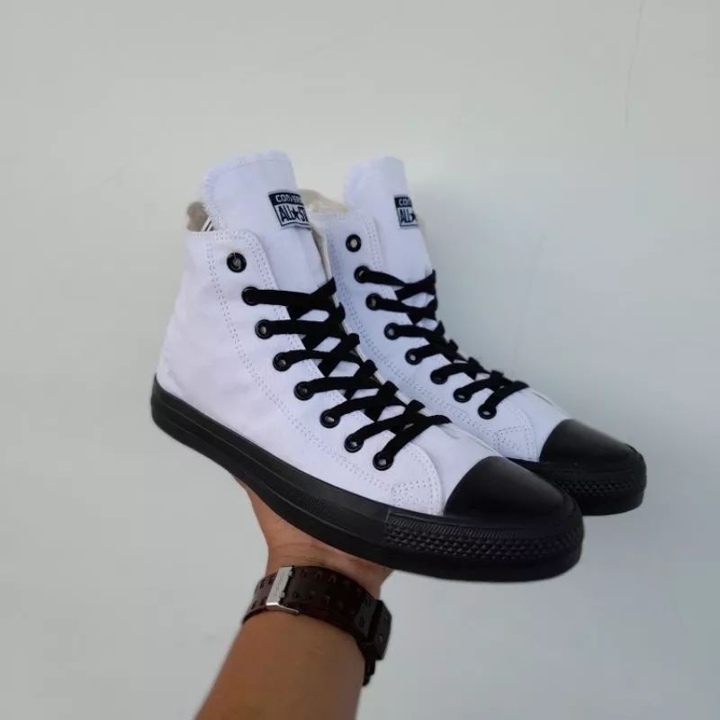 Sneakers Converse/Sepatu Casual Santai/Sepatu Converse High FULLBLACK Wanita Pria