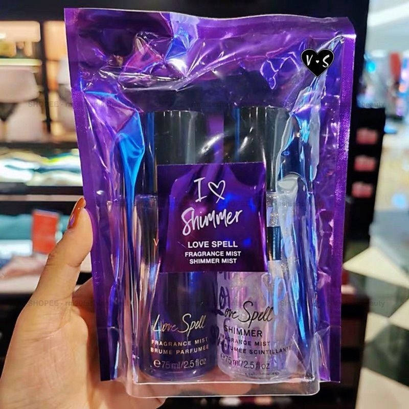 Victoria_Secret Garden  VS-Set 2in 1 Gift Set Body Mist Perfume#free paper bag