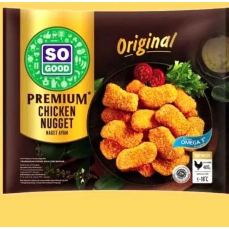

So Good Premium Chicken Nugget/Naget Ayam Premium 400gr