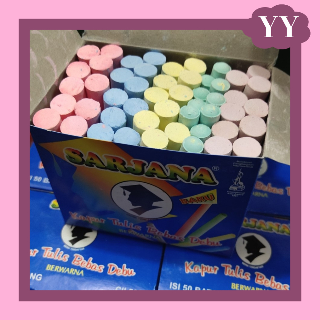 

[YayangMall] KAPUR TULIS SARJANA/ KAPUR TULIS PAPAN SARJANA ISI 50 BATANG