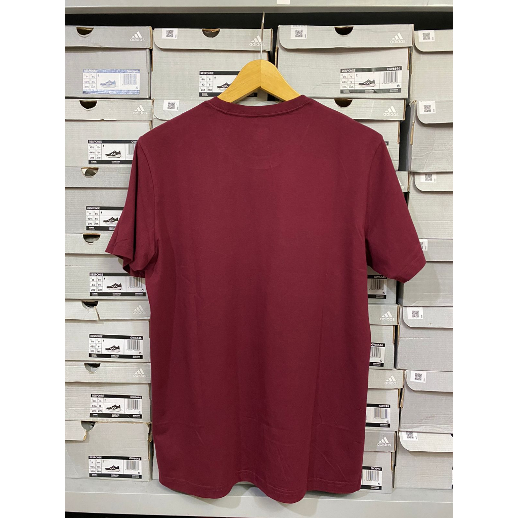 Reebok Basic Men Graphic Tee Maroon REEX2MT101MR Kaos Pria Original