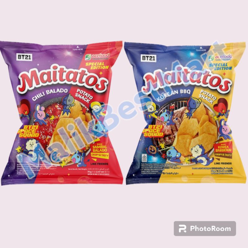 Maitatos BT21 | BT21 Maitatos Keripik Kentang 70G