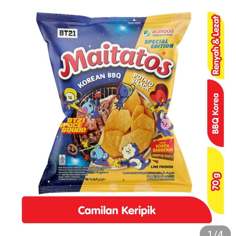 Maitatos BT21 | BT21 Maitatos Keripik Kentang 70G