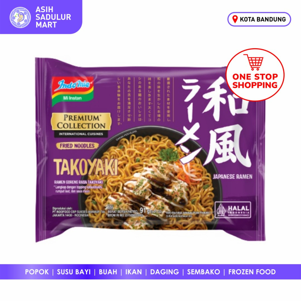 Indomie Takoyaki 1pcs Japanese International Cuisine Premium Collection Bandung